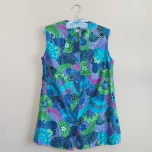 Vintage Hawaiian Cotton 1950' 1960's Tunic